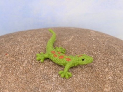 Gecko 'Taggecko' - GRÜN - Serie 'Good Luck Minis'