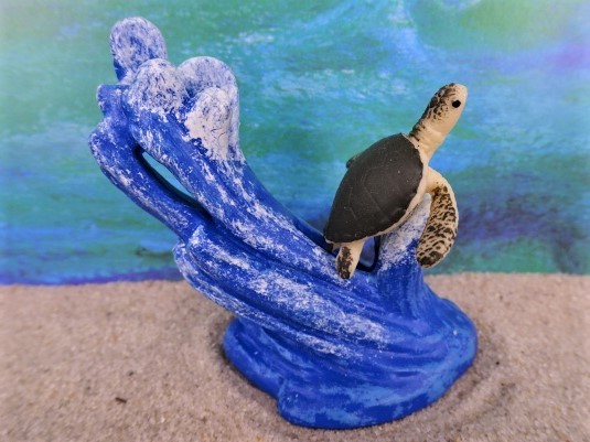 Welle / Meereswelle ... mit Meereschildkröte