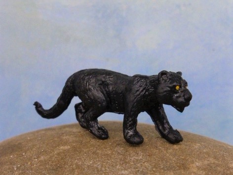 Schwarzer Panther - Serie ‘Micro Tiere‘